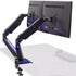 VIVO Premium Gaming Blue LED Pneumatic Dual Monitor Arm STAND-GM2BB