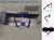 VIVO Premium Blue LED Pneumatic Dual Monitor Arm STAND-GM2BB range of motion by UpmostOffice.com