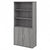 Bush Business Furniture Studio C STC015HC 5-Shelf Bookcase with Doors, grey by UpmostOffice.com