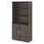 Bush Business Furniture Studio C STC015HC 5-Shelf Bookcase with Doors, storm grey by UpmostOffice.com