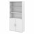 Bush Business Furniture Studio C STC015HC 5-Shelf Bookcase with Doors, Snow White by UpmostOffice.com