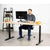 VIVO 40”-80” Height-Adjustable Standing Desk Frame Crank Ergonomic System, DESK-V101M/V101MW-Desk Frame-VIVO-Black-Upmost Office