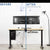 VIVO Under-Desk Cable Management Racks DESK-AC06-2B 2-pack clutter free