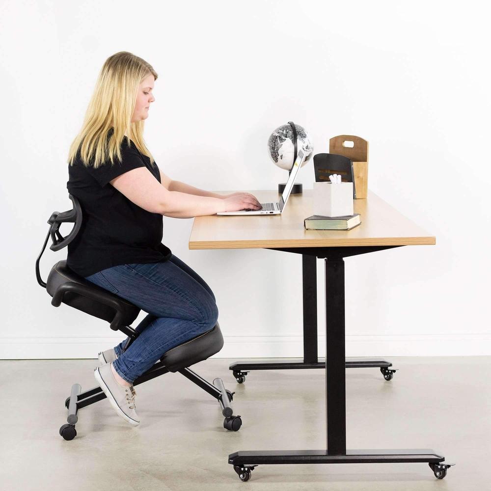 Adjustable Ergonomic Kneeling Chair with Back Support