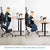 VIVO Dragonn Adjustable Ergonomic Kneeling Chair with Back Support, DN-CH-K02B/K02G/K02W-chair-VIVO-Black-Upmost Office