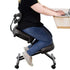 VIVO Dragonn Adjustable Ergonomic Kneeling Chair with Back Support, DN-CH-K02B/K02G/K02W