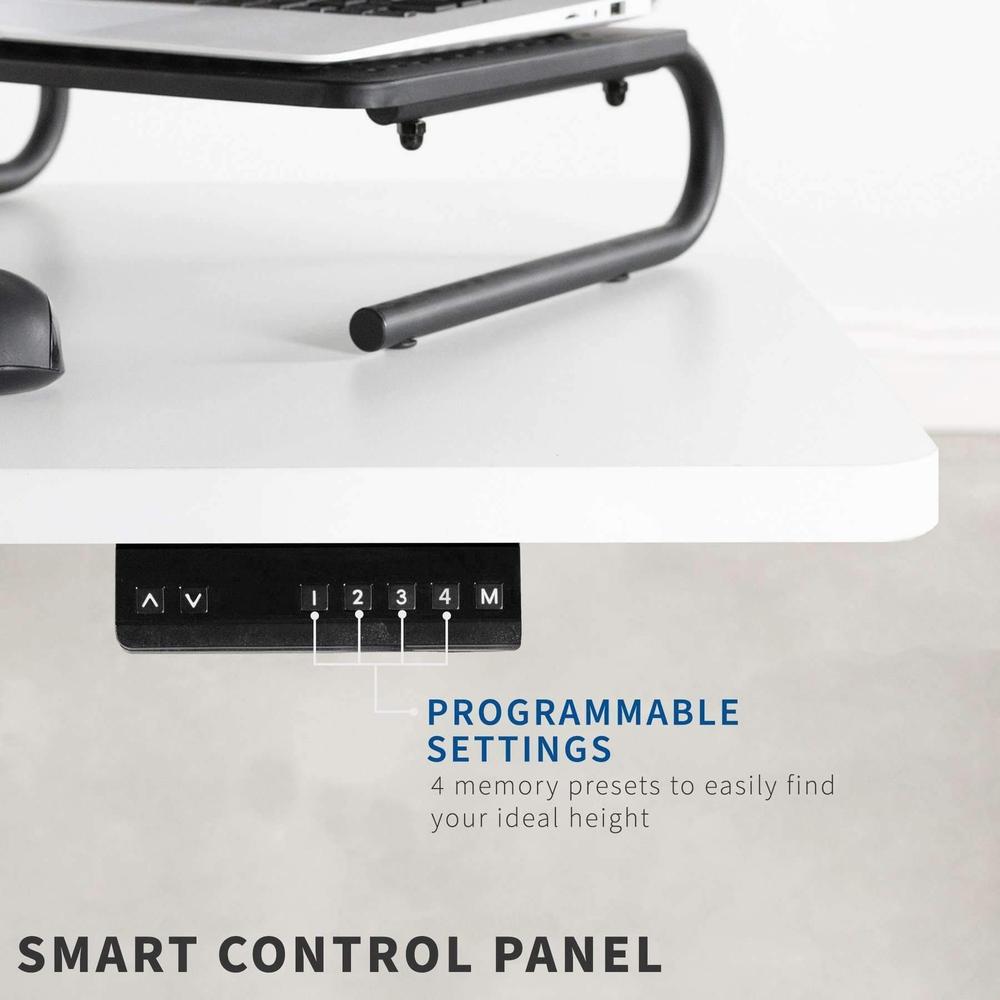 VIVO DESK-V123EB/V123EW Electric Sit-Stand Corner Height-Adjustable L ...