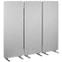 VIVO Gray Freestanding 3-Panel Room Divider, PP-3-T072G, PP-1-T024G