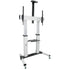 VIVO STAND-TV22S Silver and TV22B Black Mobile Cart for 60" to 100" TVs