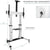 VIVO STAND-TV22S Silver Mobile Cart for 60