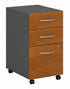 3 Drawer Mobile Pedestal - Assembled