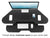 Upmost Office Mount-IT! Corner Sit Stand Desk Converter MI-7958W, top view maximize corner space