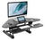Upmost Office Mount-IT! Corner Sit Stand Desk Converter MI-7958, black w/ iPad and monitor