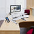 Mount-IT! Corner Sit Stand Desk Converter MI-7958W white, office setup