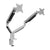 Mount-IT! Dual Monitor Mount With Gas Spring Arms MI-1772 profile