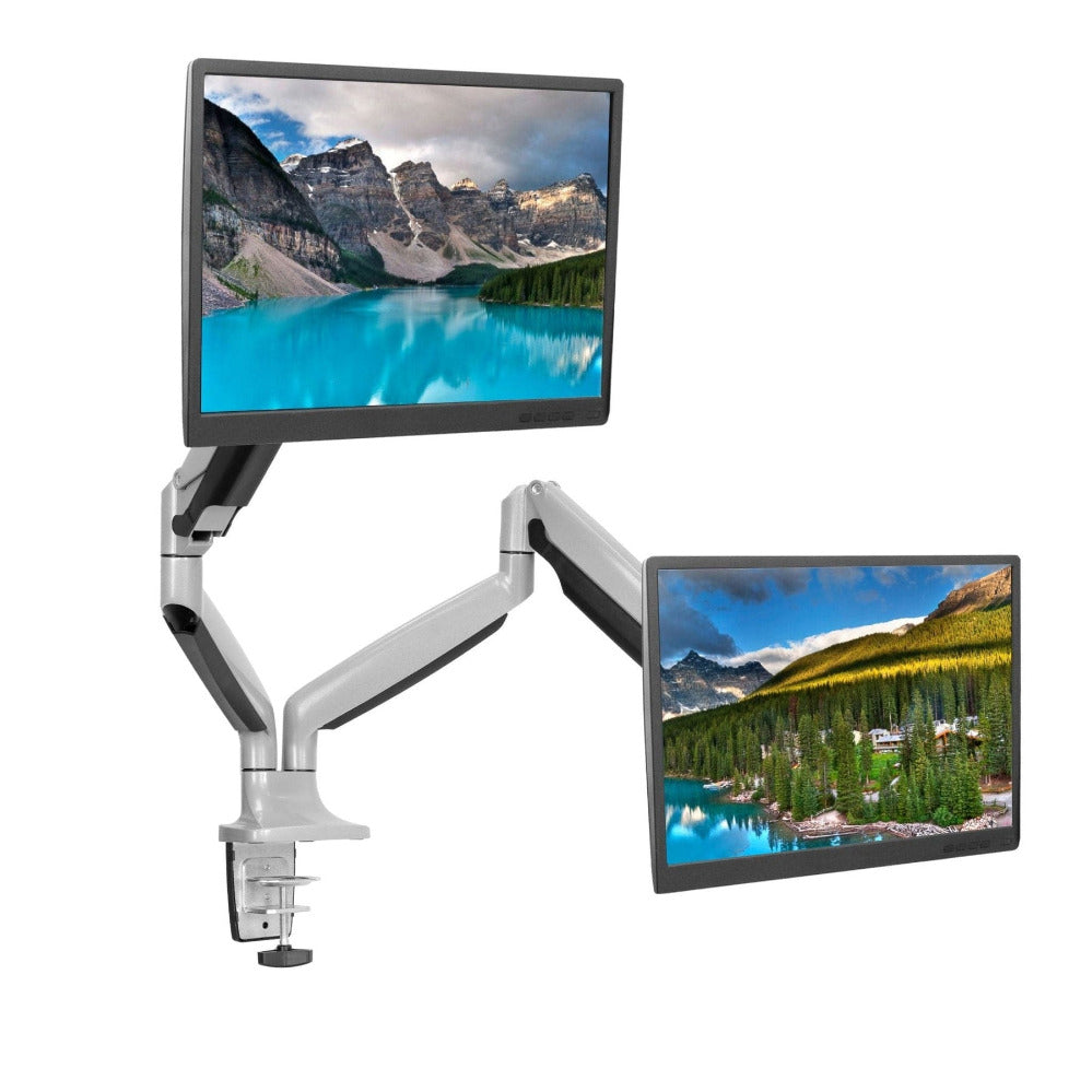 Mount-IT! Dual Monitor Mount With Gas Spring Arms MI-1772 by Upmost Office