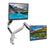 Mount-IT! Dual Monitor Mount With Gas Spring Arms MI-1772 profile with dual color monitors