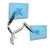 Mount-IT! Dual Monitor Mount With Gas Spring Arms MI-1772 profile w/ monitors