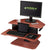 UpliftOffice.com Eureka Ergonomic 28 Inch Corner Standing Desk Converter ERK-DCC-28C, Cherry, Cherry,Desk Riser,Eureka Ergo