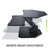 UpliftOffice.com Eureka Ergonomic 28 Inch Corner Standing Desk Converter ERK-DCC-28C, Cherry, Desk Riser,Eureka Ergo