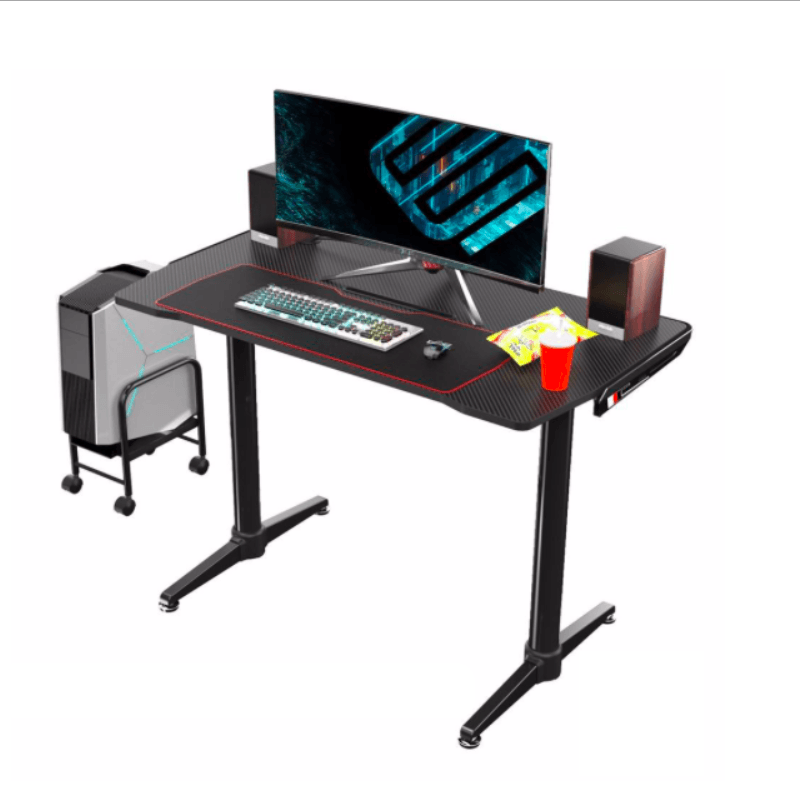 Eureka Ergonomic I1 Black Curve Design PC Gaming Table, ERK-ZX-I1 Eureka Ergonomic I1 Black Curve Design PC Gaming Table, ERK-ZX-I1