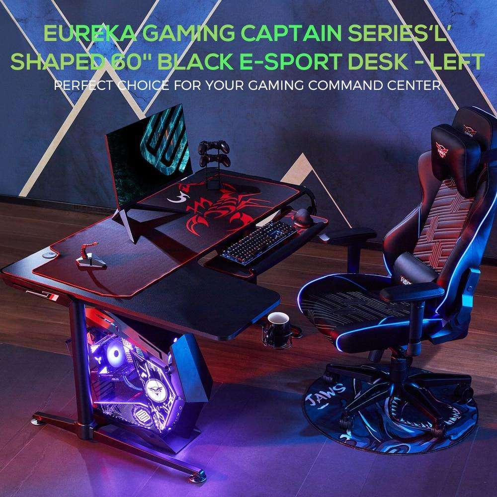 Eureka Ergonomic L60 L-Shaped PC Gaming Desk