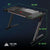 UpliftOffice.com Eureka Ergonomic Black PC Gaming Desk With RGB Lights, Retractable Cup Holder & Headset Hook, ERK-EDK-Z2BK, desk,Eureka Ergo