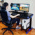 UpliftOffice.com Eureka Ergonomic Electric Height-Adjustable E1 Racer Gaming Standing Desk, ERK-EDK-GDBL/GDRL/GDSL, desk,Eureka Ergo