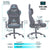 UpliftOffice.com Eureka Ergonomic Home Office Gaming Computer Swivel Chair with Headrest and Lumbar Support, Height Adjustable Exclusive Ergonomic Video Game Chair, ERK-ONEX-GX330-B, ERK-ONEX-GX330-BG, ERK-ONEX-GX330-BW, chair,Eureka Ergo