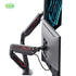 Eureka Gaming Dual Monitor Stand, Height Adjustable Full Motion (360) Arm Mount, Gaming Design, ERK-MA-D04B