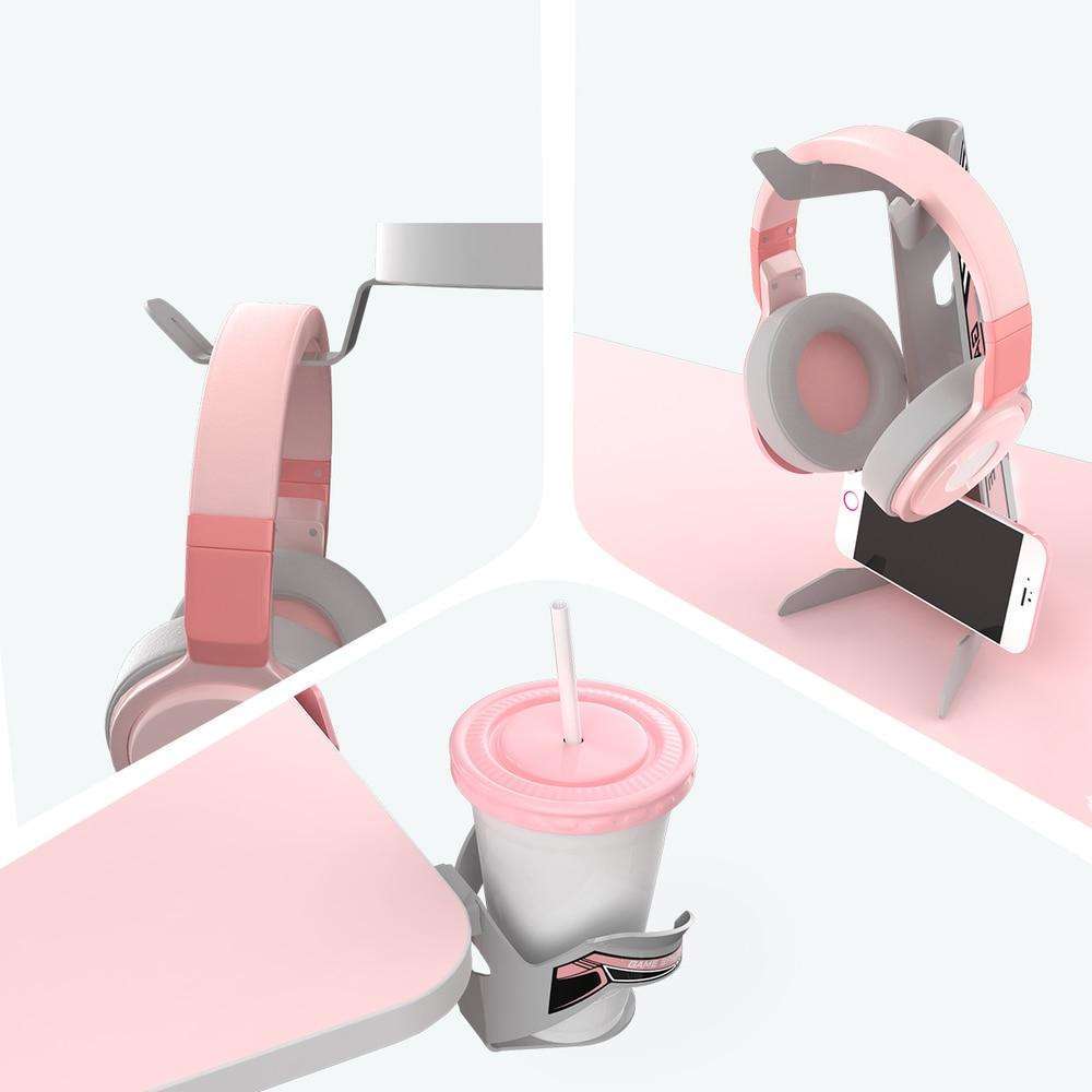 eureka gear Upmost Office Eureka Gaming Gamer's Gear Rack Bundle New - Cup Holder, Headset Hook & Controller Rack