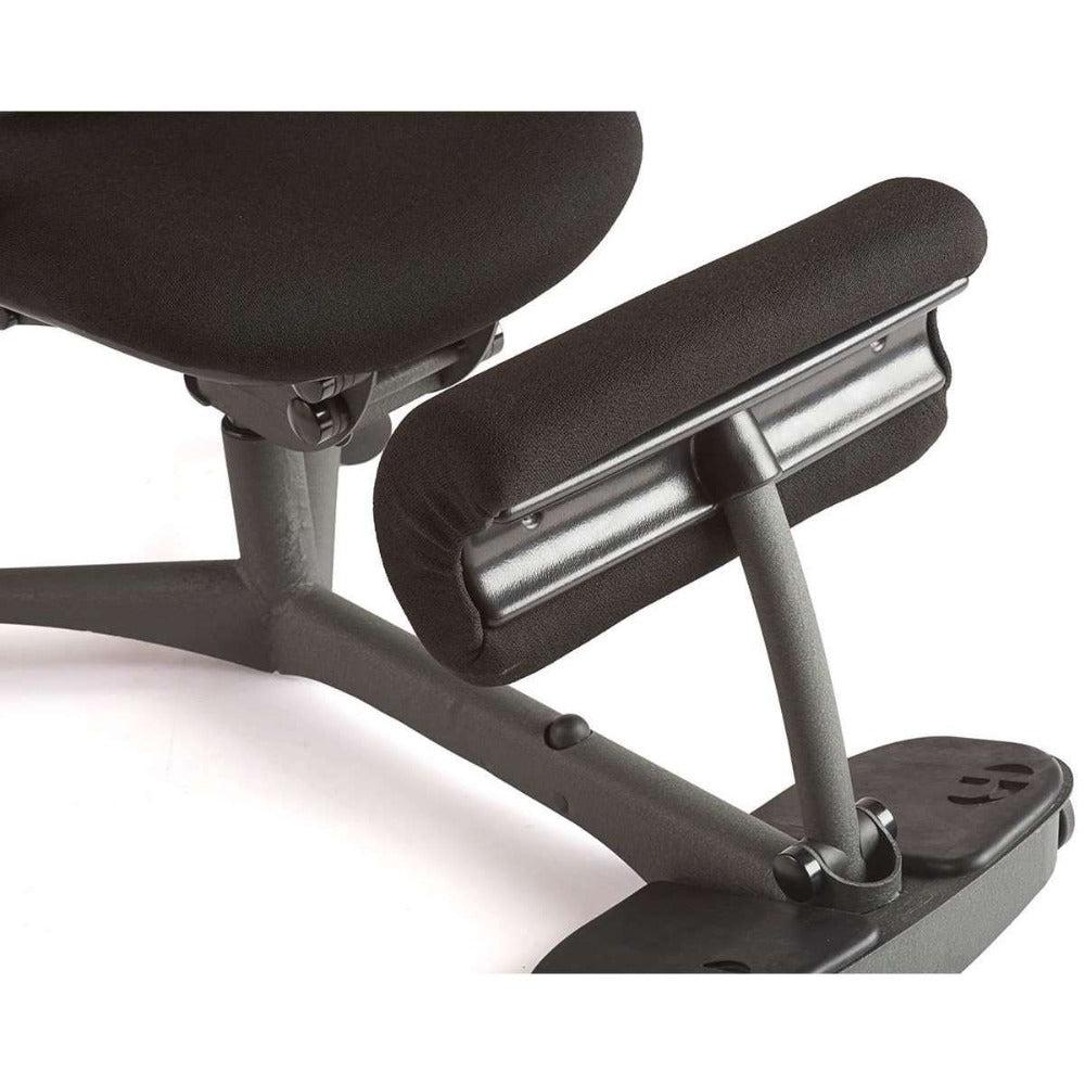 VIVO Saddle Seat Kneeling Chair with Wheels, Adjustable Ergonomic Stool for  Home and Office, Mobile Angled Posture Seat, Steel Frame, Black Padding