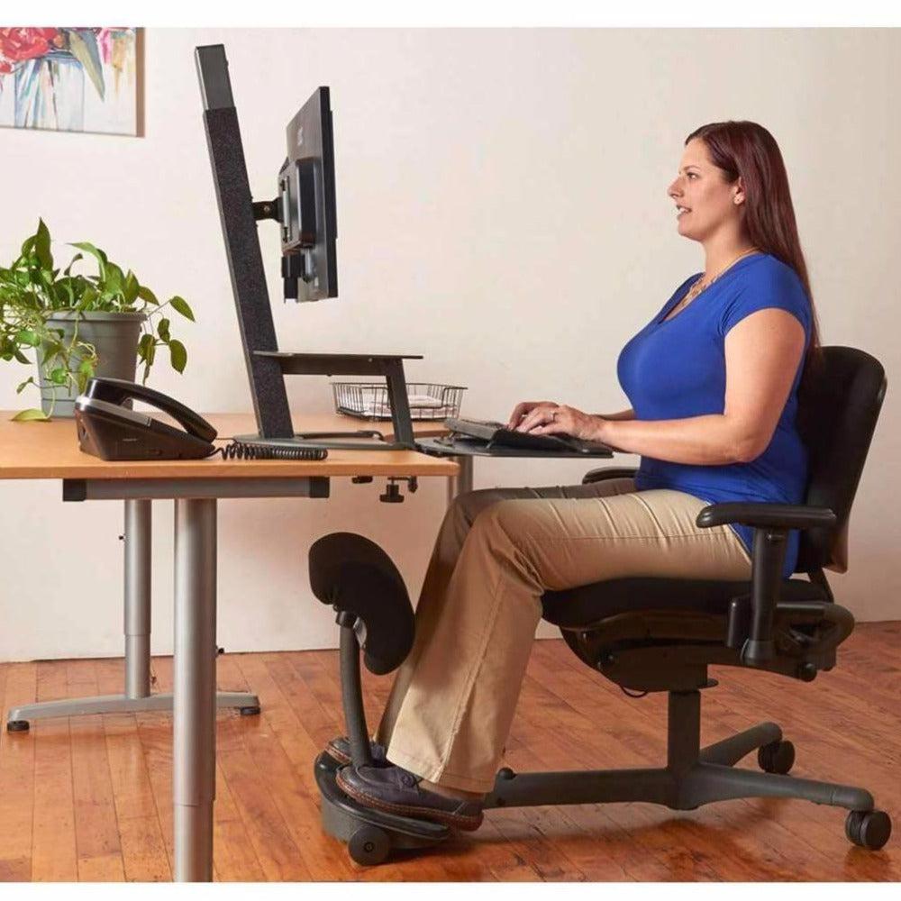 Upmost Office HealthPostures 5100 Black Stance Angle Sit-Stand Ergonomic  Chair