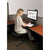 UpliftOffice.com HealthPostures 6400 TaskMate EZ Computer Station, Black, Desk Riser,HealthPostures