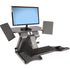 HealthPostures Black TaskMate Executive 6100 Adjustable Electric Standing Desk, HP-6100