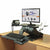 UpliftOffice.com HealthPostures Black TaskMate Executive 6100 Adjustable Electric Standing Desk, HP-6100, Desk Riser,HealthPostures