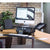 UpliftOffice.com HealthPostures Black TaskMate Executive 6100 Adjustable Electric Standing Desk, HP-6100, Desk Riser,HealthPostures