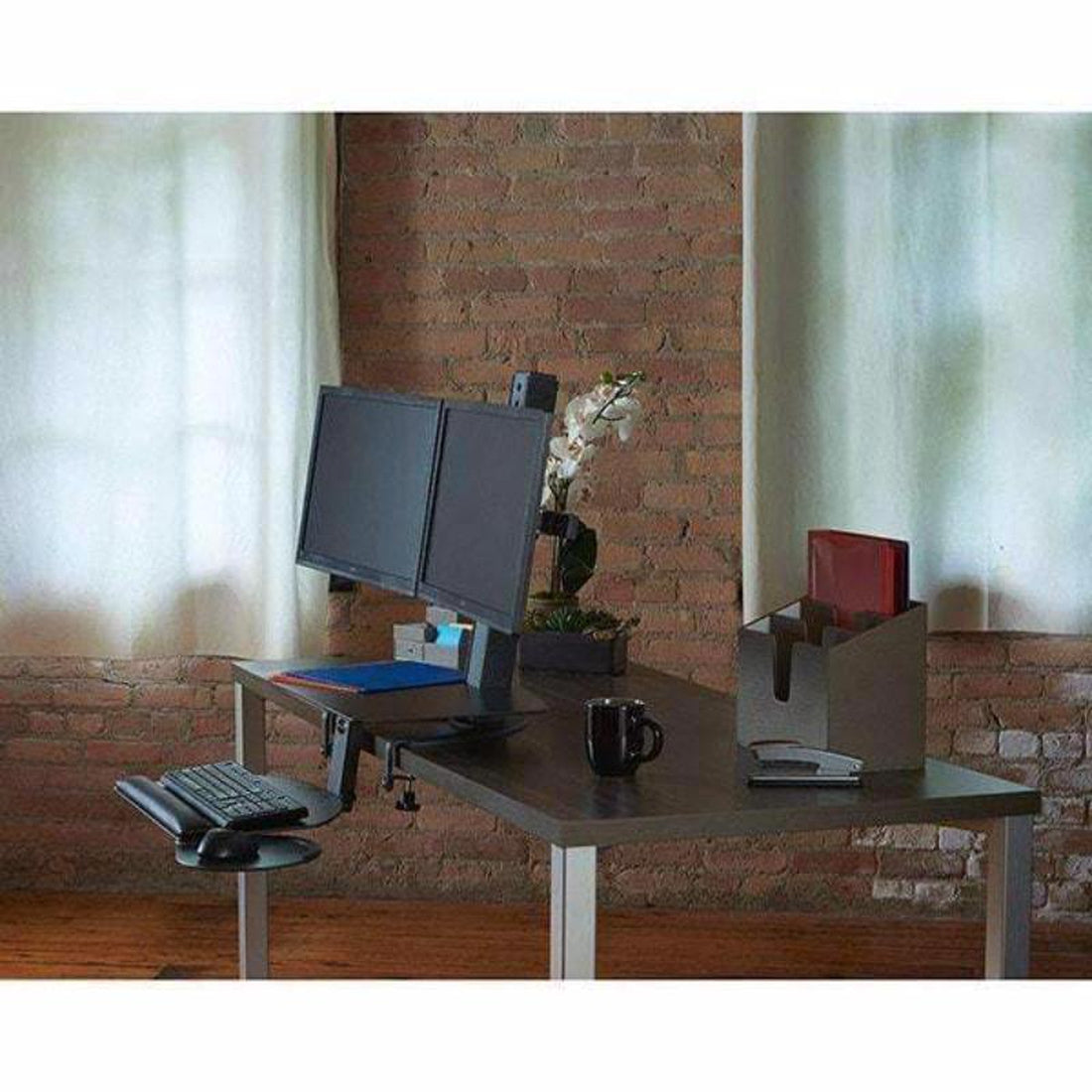 Upmost Office HealthPostures 5100 Black Stance Angle Sit-Stand