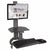 UpliftOffice.com HealthPostures Black Taskmate Go Single 6300, Desk Converter, HP-6300, Desk Riser,HealthPostures