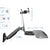 UpliftOffice.com VIVO Silver Sit-to-Stand Dual Monitor Wall-Mount Workstation, STAND-SIT2W, accessories,VIVO