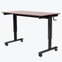 Luxor 48" Crank Adjustable Standing Desk (Black/Dark Wood), STANDCF48-BK/DW