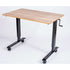 Luxor 48" High Speed Crank Adjustable Stand Up Desk (Black/Oak), STANDCF48-BK/WO