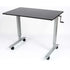 Luxor 48" High Speed Crank Adjustable Stand Up Desk (Silver/Black), STANDCF48-AG/BO