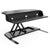 UpliftOffice.com Luxor Black Electric Level Up Corner Pro – Standing Desk Converter, LVLUP EPRO CNR, Desk Riser,Luxor