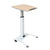 UpliftOffice.com Luxor Mobile Pneumatic Adjustable-Height Lectern, LX-PNADJ-WH/LW, Brown,accessories,Luxor