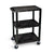 UpliftOffice.com Luxor Mobile Tuffy Utility Cart with 3 Shelves, WT34S, accessories,Luxor