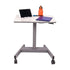 Luxor Student Desk - Pneumatic Sit Stand Desk, STUDENT-P, Grey