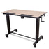 Luxor Two-Student Standing Desk with Crank Handle (Wood), 2-STUDENT-C-W