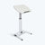 UpliftOffice.com Luxor Mobile Pneumatic Adjustable-Height Lectern, LX-PNADJ-WH/LW, White,accessories,Luxor