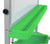 Upmost Office Luxor Classroom Chart Stand with Green Storage Bins MB3040WBIN pen holder slot